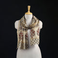 Pedana Kalamkari Hand Bock Print Natural Dyed Handloom Chanderi Silk Stole 18