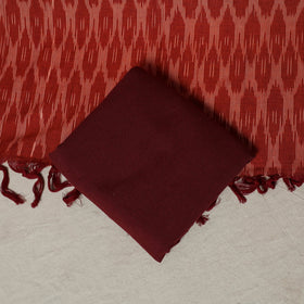Pochampally Ikat Weave 3pc Cotton Unstitched Dress Material Suit Set 03
