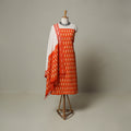 Pochampally Ikat Weave 3pc Cotton Unstitched Dress Material Suit Set 04
