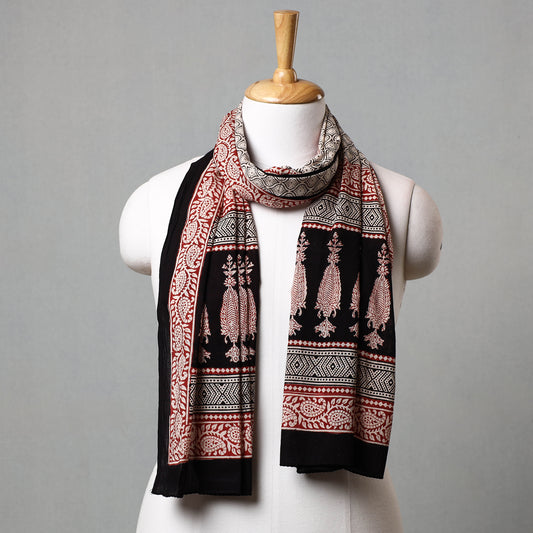 Multicolor - Bagh Hand Block Printed Cotton Stole