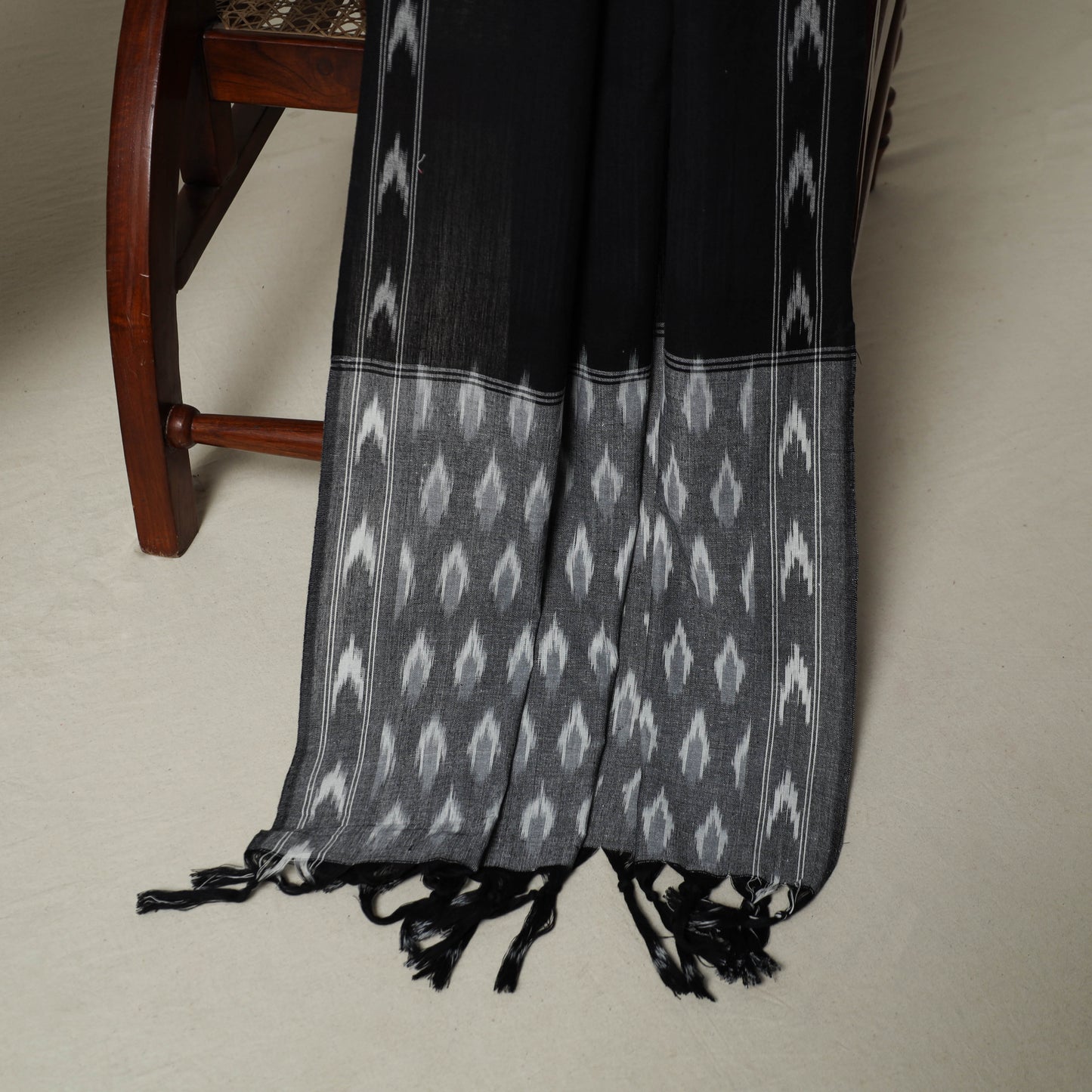 Pochampally Ikat Weave 3pc Cotton Unstitched Dress Material Suit Set 06
