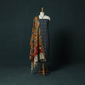 Jacquard Woven 2pc Cotton Unstitched Dress Material Kurta Set with Jewellery 13