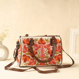 Multicolor Kashmiri Crewel Hand Embroidery Handbag