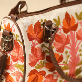 Multicolor Kashmiri Crewel Hand Embroidery Handbag