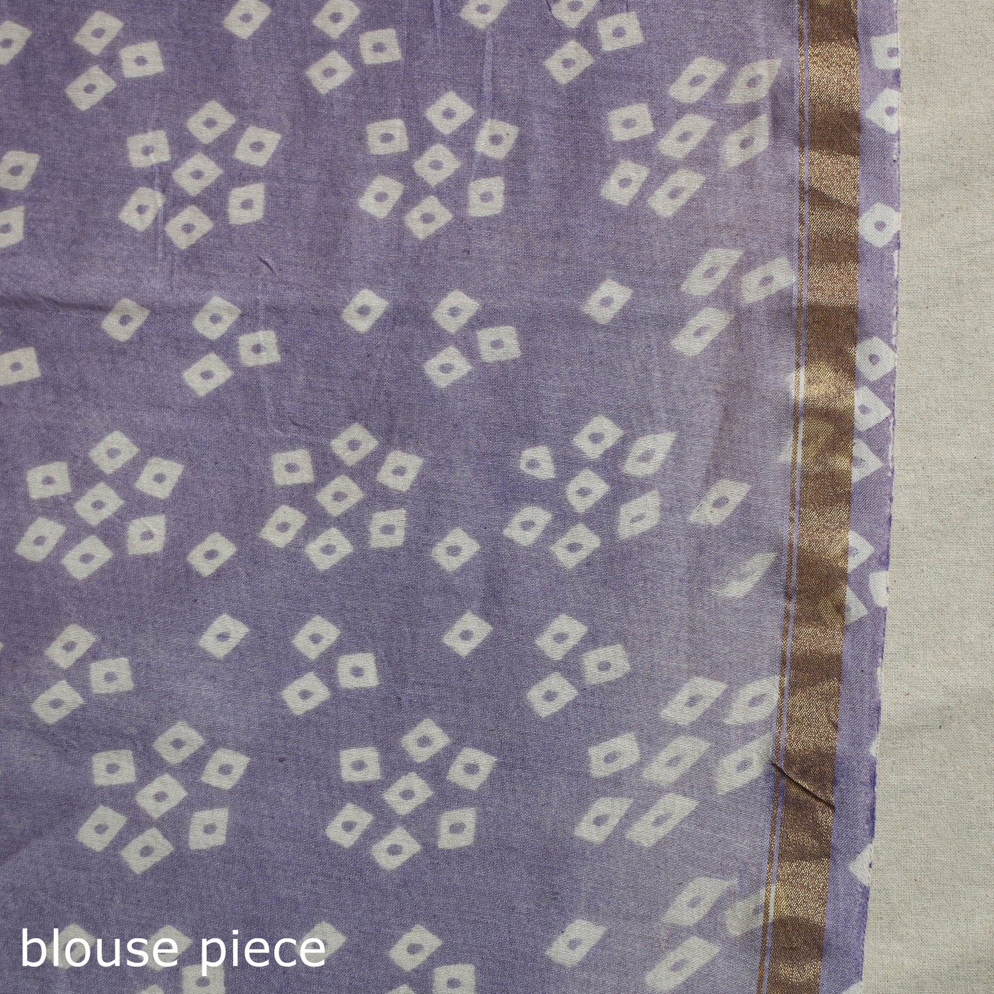 Block Print Chanderi Silk Sanganeri Saree with Zari Border