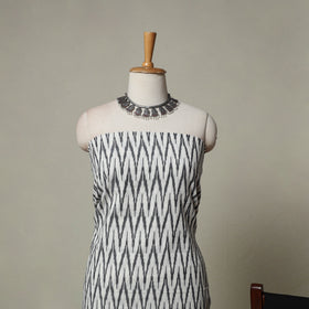 Pochampally Ikat Weave 3pc Cotton Unstitched Dress Material Suit Set 08