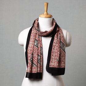 Red Bagh Hand Block Printed Cotton Stole 