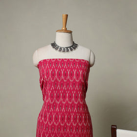 Pochampally Ikat Weave 3pc Cotton Unstitched Dress Material Suit Set 09