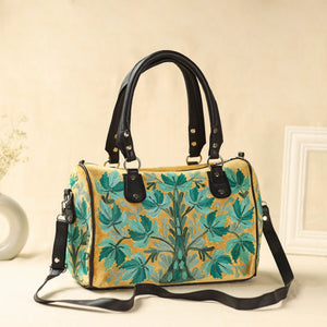  Green Kashmiri Crewel Hand Embroidery Handbag