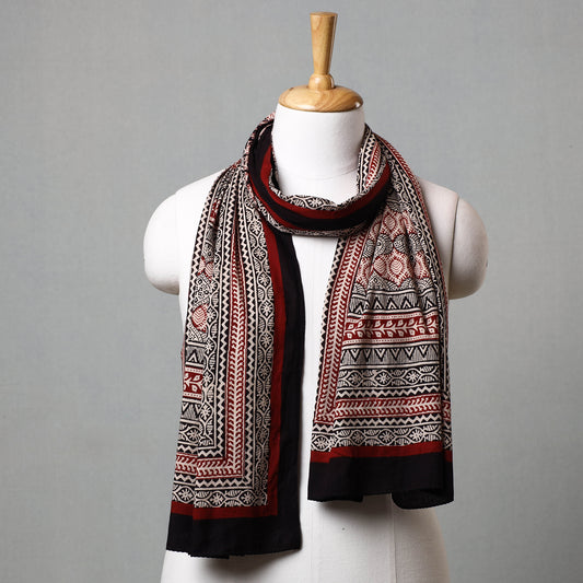Multicolor - Bagh Hand Block Printed Cotton Stole