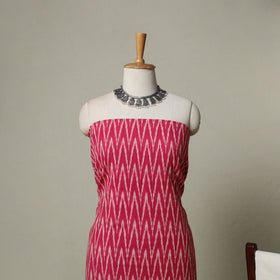 Pochampally Ikat Weave 3pc Cotton Unstitched Dress Material Suit Set 10