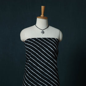 Leheriya Tie-Dye Cotton 2pc Unstitched Dress Material Kurta Set with Jewellery Set 28