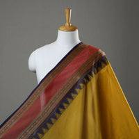 Yellow - Cotton Kanchipuram Fabric with Zari Border 26