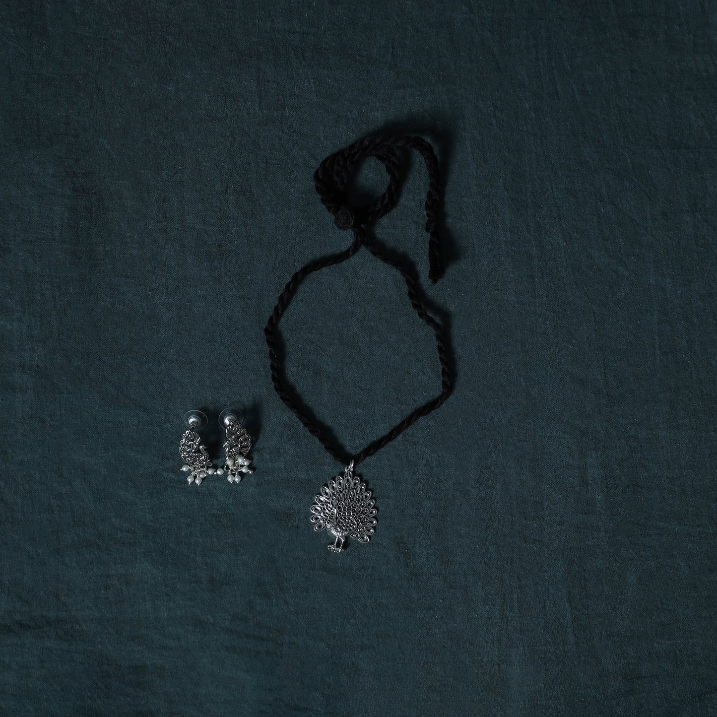 Leheriya Tie-Dye Cotton 2pc Unstitched Dress Material Kurta Set with Jewellery Set 28