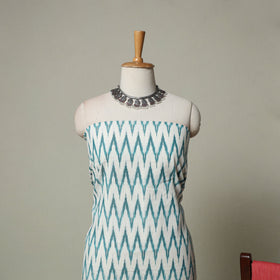 Pochampally Ikat Weave 3pc Cotton Unstitched Dress Material Suit Set 12