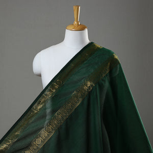 Green - Cotton Kanchipuram Fabric with Zari Border 33