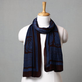 Blue Bagh Hand Block Printed Cotton Stole 