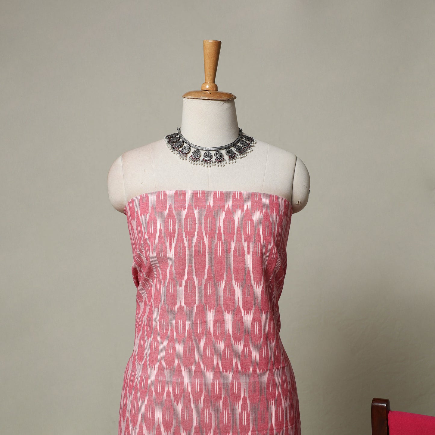 Pochampally Ikat Weave 3pc Cotton Unstitched Dress Material Suit Set 13