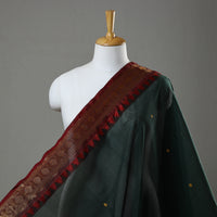 Green - Cotton Kanchipuram Fabric with Zari Border 40