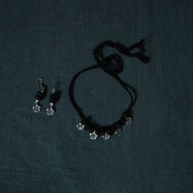 Leheriya Tie-Dye Cotton 2pc Unstitched Dress Material Kurta Set with Jewellery Set 30