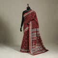 Natural Dyed Maheshwari Silk Bagh Print Saree