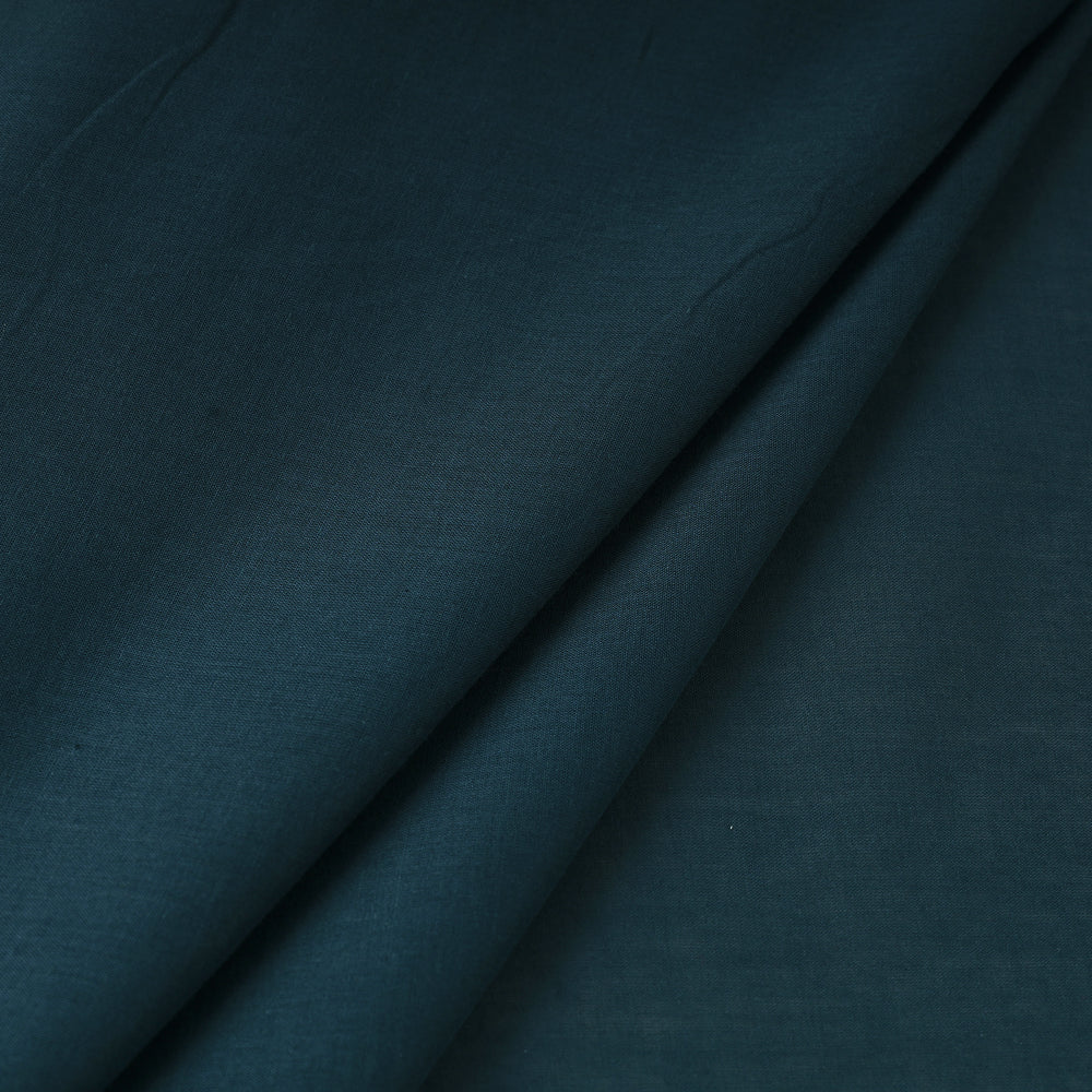 Blue - Prewashed Plain Dyed Mul Cotton Fabric