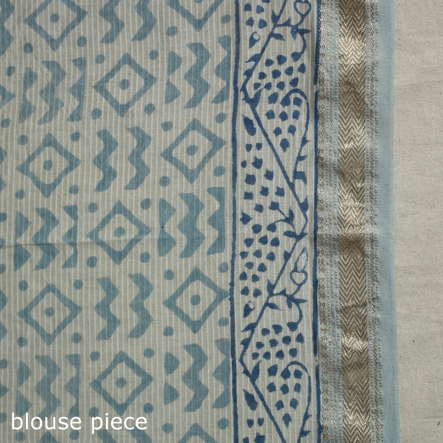 Natural Dyed Maheshwari Silk Bagh Print Saree