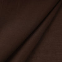 Brown - Prewashed Plain Dyed Mul Cotton Fabric