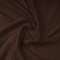 Brown - Prewashed Plain Dyed Mul Cotton Fabric