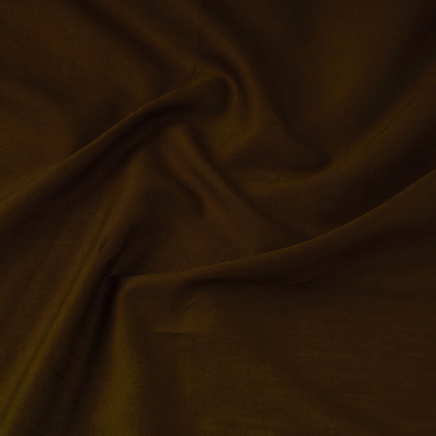 Brown - Prewashed Plain Dyed Mul Cotton Fabric