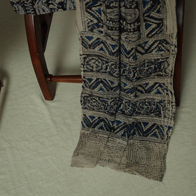 Pedana Kalamkari Hand Block Print Natural Dyed Cotton 3pc Unstitched Dress Material Suit Set 05