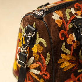 Black Kashmiri Crewel Hand Embroidery Handbag