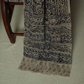 Pedana Kalamkari Hand Block Print Natural Dyed Cotton 3pc Unstitched Dress Material Suit Set 09