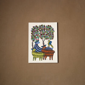 Multicolor - original folk art gond painting by choti tekam