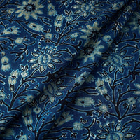 Blue - Block Print Cotton Ajrakh Fabric 10