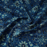 Blue - Block Print Cotton Ajrakh Fabric 10