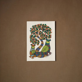 Multicolor - original folk art gond painting by choti tekam