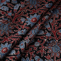 Black - Block Print Cotton Ajrakh Fabric 12