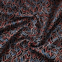 Multicolor -Block Print Cotton Ajrakh Fabric 14