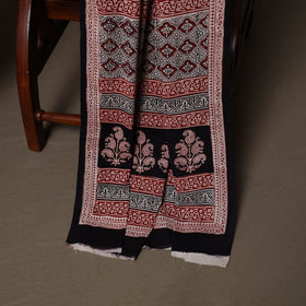 Multicolor - Natural Dyed Cotton 3pc Unstitched Hand Block Bagh Print Dress Material Suit Set 15