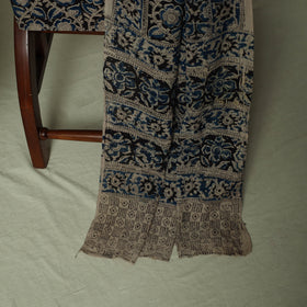 Pedana Kalamkari Hand Block Print Natural Dyed Cotton 3pc Unstitched Dress Material Suit Set 14