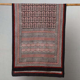 Multicolor Bagh Hand Block Printed Cotton Stole 