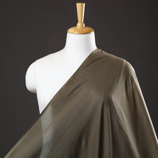 Brown - Prewashed Plain Dyed Mul Cotton Fabric