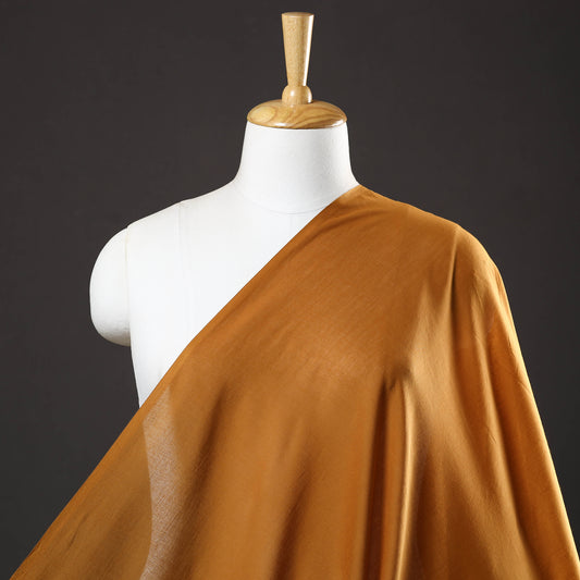 Yellow - Prewashed Plain Dyed Mul Cotton Fabric