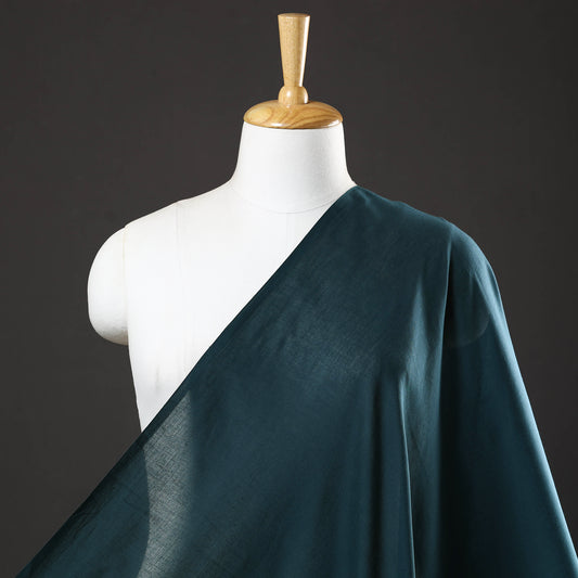 Green - Prewashed Plain Dyed Mul Cotton Fabric