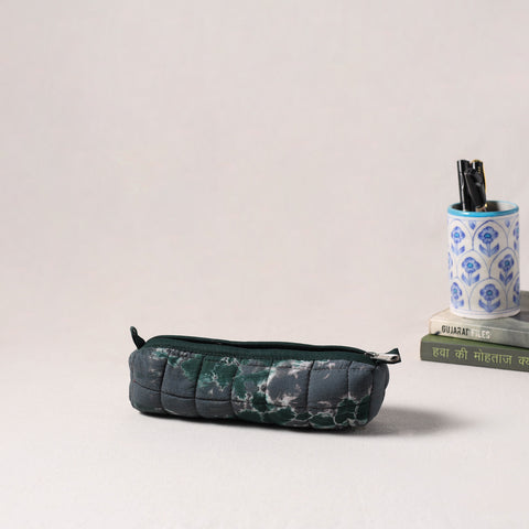 Grey - Handmade Quilted Pencil Pouch 55