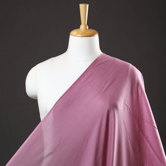 Pink - Prewashed Plain Dyed Mul Cotton Fabric
