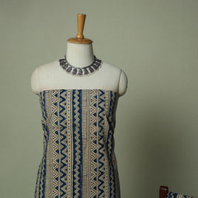 Pedana Kalamkari Hand Block Print Natural Dyed Cotton 3pc Unstitched Dress Material Suit Set 20