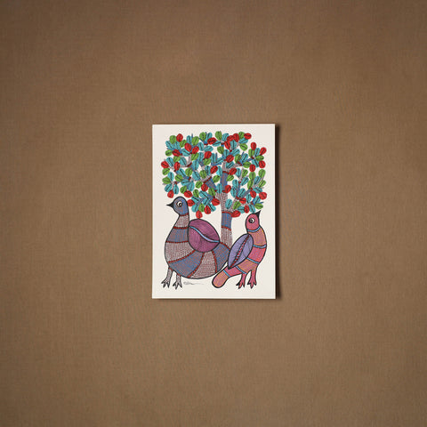 Multicolor - original folk art gond painting by choti tekam