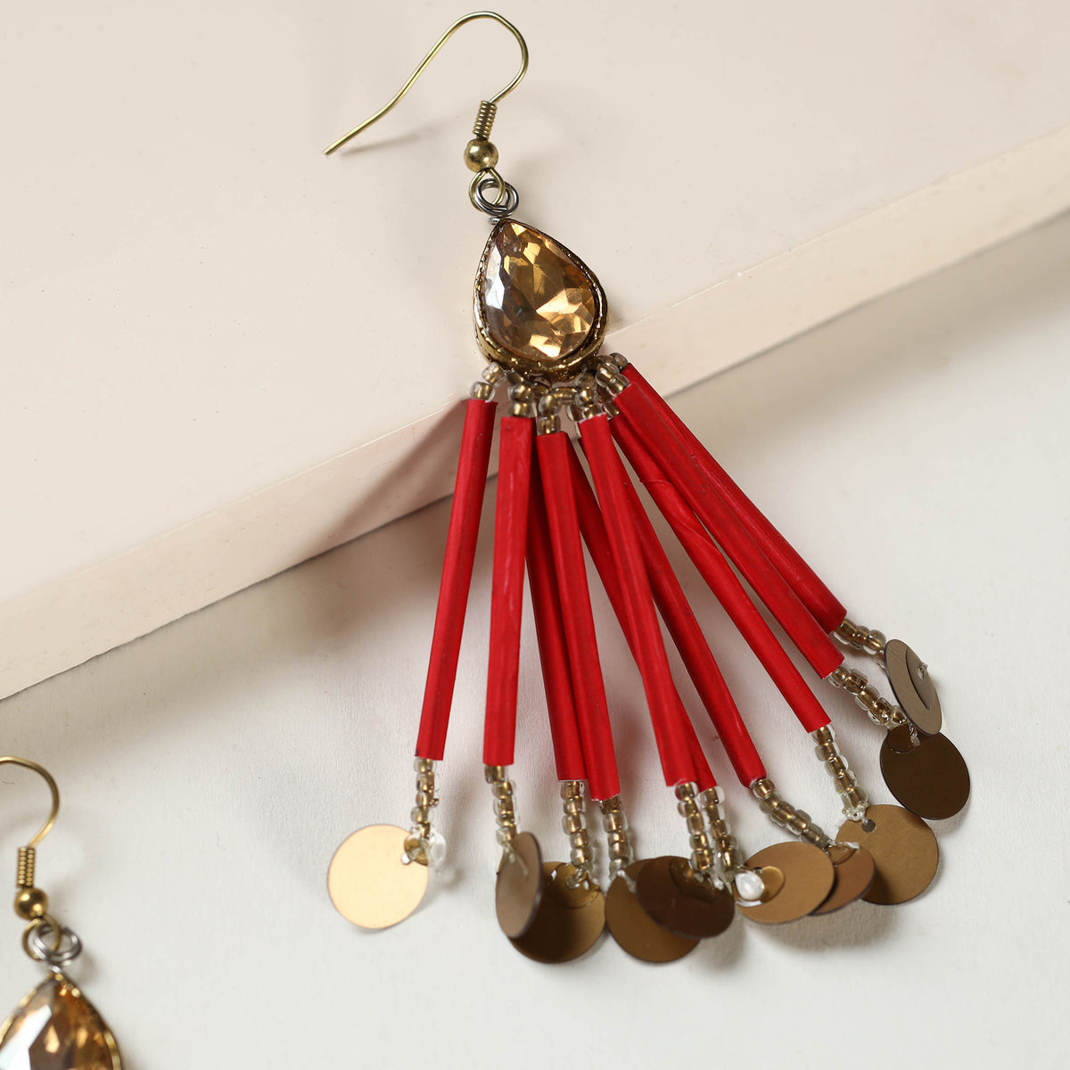 paper mache earrings